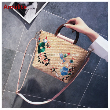 Cheap fashion leisure hangbag straw bag